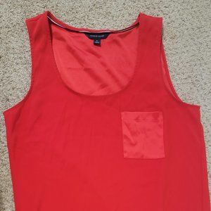 Tommy hilfiger red tank blouse